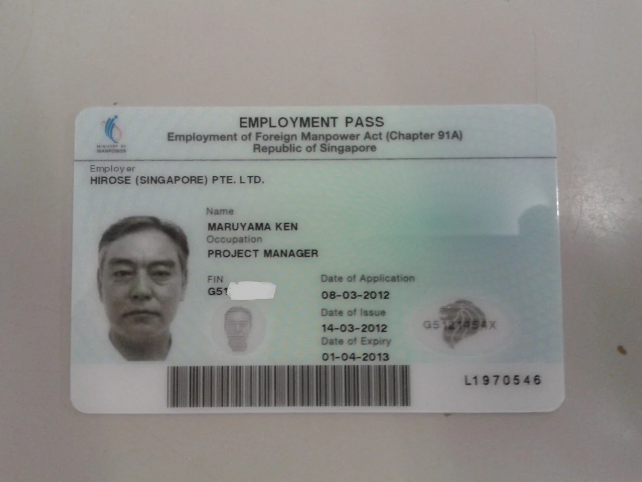 làm thế nào để nhận thẻ việc làm Singapore (EP)