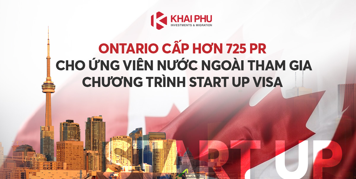 tỉnh Ontario cấp hơn 725 PR cho ứng viên nước ngoài tham gia chương trình start up visa.