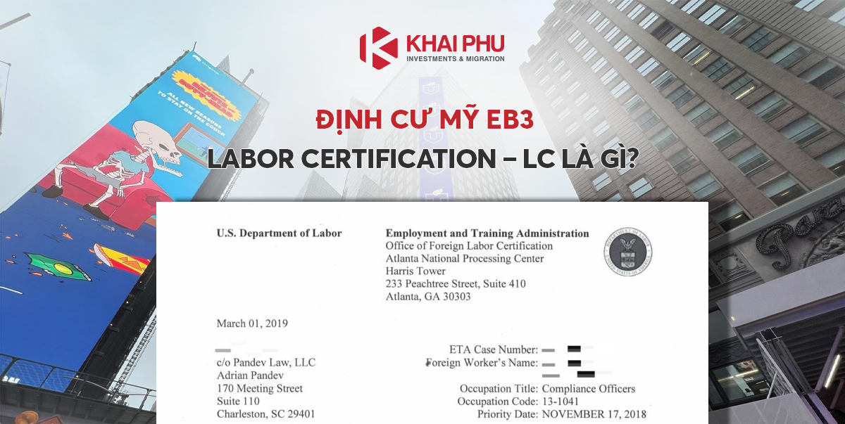 Định cư Mỹ EB3 Labor Certification – LC là gì?