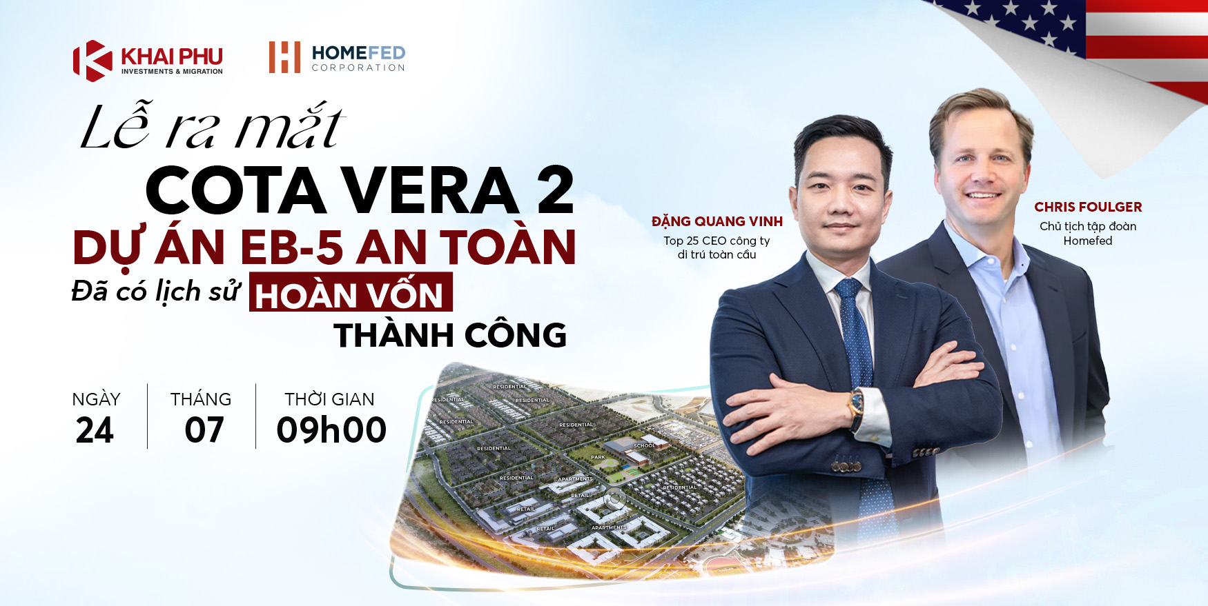 Dự án EB-5 an toàn và có lịch sử hoàn vốn thành công