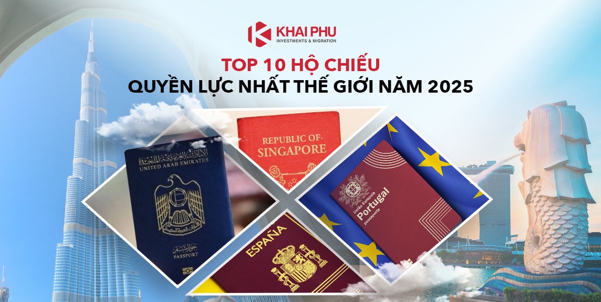 Xếp hạng 10 hộ chiếu quyền lực nhất thế giới