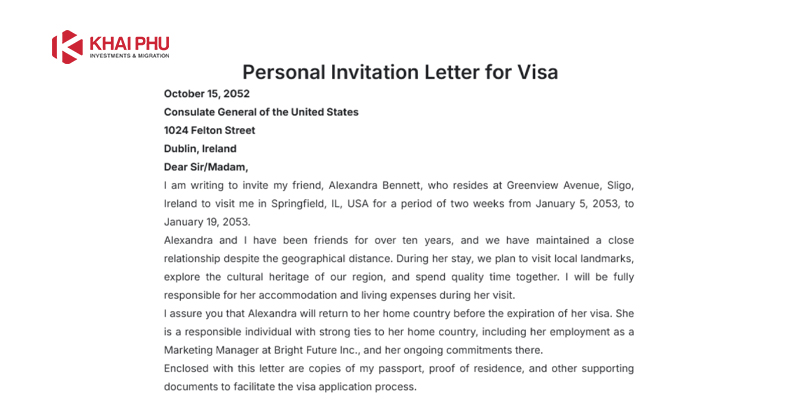 xin visa du lịch mỹ có thư mời