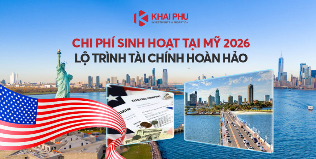 Chi phí sinh hoạt tại Mỹ 2026