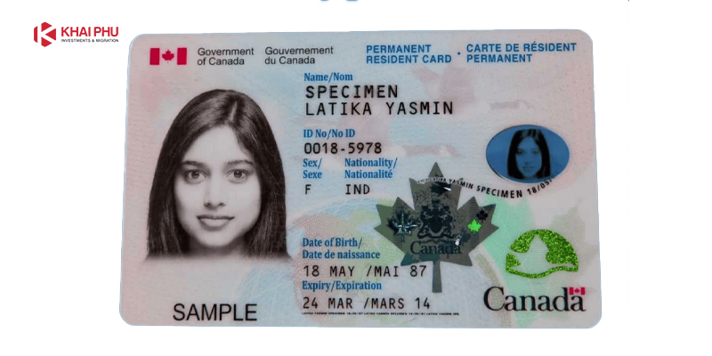 thẻ thường trú nhân canada pr