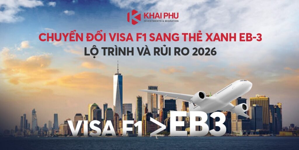 Chuyển đổi visa F1 sang thẻ xanh EB-3