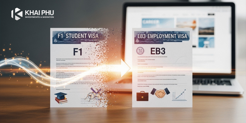 Chuyển đổi visa F1 sang thẻ xanh EB-3