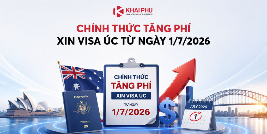 tăng phí xin visa Úc