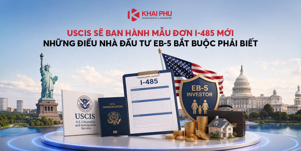 USCIS sẽ ban hành mẫu đơn I-485 mới